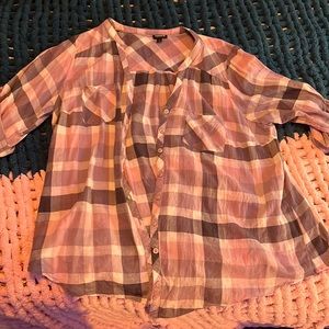 Torrid flannel cardigan size 2
